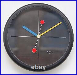 1980s Post Modern / Memphis Vintage Junghans Wall Clock Midcentury Retro Kitsch