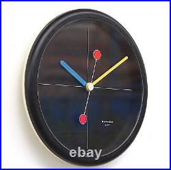 1980s Post Modern / Memphis Vintage Junghans Wall Clock Midcentury Retro Kitsch