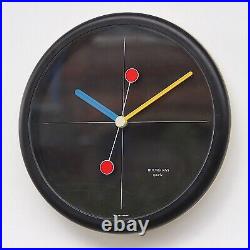 1980s Post Modern / Memphis Vintage Junghans Wall Clock Midcentury Retro Kitsch