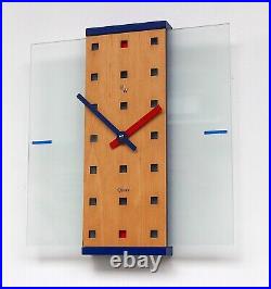 1980s Post Modern / Memphis Vintage Wall Clock Midcentury Retro Kitsch