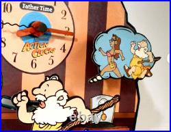 1990s Animated 3D Clock Father Time VTG- Sex Novelty Gift Funny Quirky Naughty