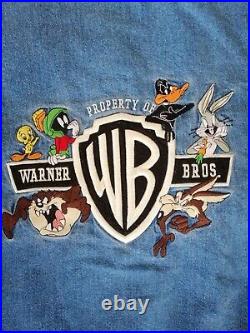 1999 Retro Warner Bros Denim Bomber