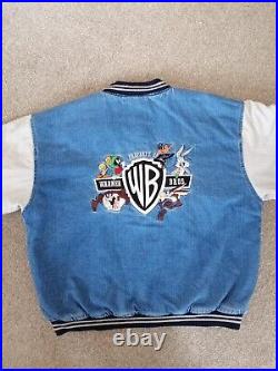 1999 Retro Warner Bros Denim Bomber