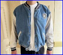 1999 Retro Warner Bros Denim Bomber