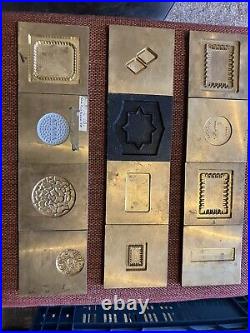 29 Brass Retro Industrial Biscuit/confectionary Moulds (master) Display