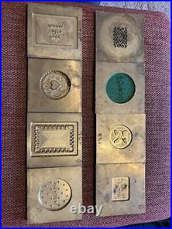 29 Brass Retro Industrial Biscuit/confectionary Moulds (master) Display