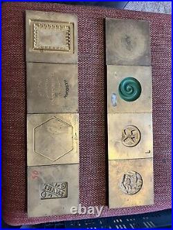 29 Brass Retro Industrial Biscuit/confectionary Moulds (master) Display