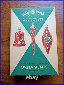 3 Dozen Shiny Brite Vintage Shooting Star Bell Icicle Drop Christmas Ornaments