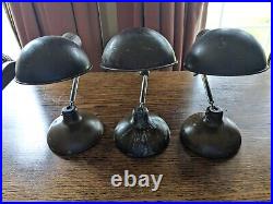 3 X Mid Century METEK Articulate Travel Vintage Retro Desk Lamp Table Light