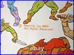 70 x 48 Mattel 1983 He-Man Masters of the Universe Vintage Retro Fabric