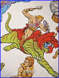 70 x 48 Mattel 1983 He-Man Masters of the Universe Vintage Retro Fabric