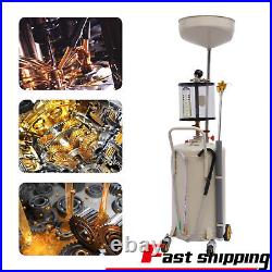 80L Workshop Garage Portable Waste Oil Drainer tank Extractor mobile Collection