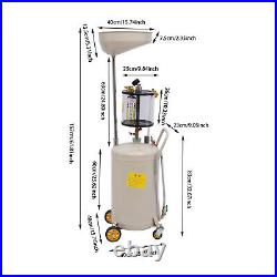 80L Workshop Garage Portable Waste Oil Drainer tank Extractor mobile Collection