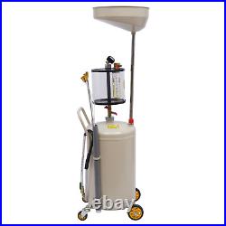 80L Workshop Garage Portable Waste Oil Drainer tank Extractor mobile Collection