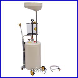 80L Workshop Garage Portable Waste Oil Drainer tank Extractor mobile Collection