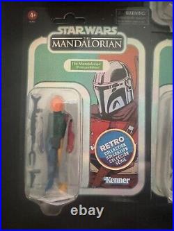 ALL 6 x Star Wars MANDALORIAN 3.75 Prototype Retro Collection Figures FULL SET