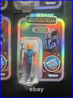 ALL 6 x Star Wars MANDALORIAN 3.75 Prototype Retro Collection Figures FULL SET