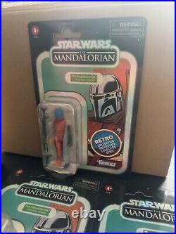 ALL 6 x Star Wars MANDALORIAN 3.75 Prototype Retro Collection Figures FULL SET