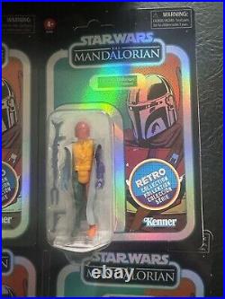 ALL 6 x Star Wars MANDALORIAN 3.75 Prototype Retro Collection Figures FULL SET