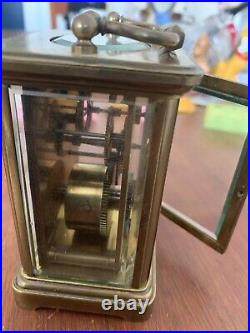 A Superb Quality 8 Day Brass Timepiece Carriage Clock