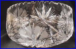 American Brilliant period cut glass large bowl