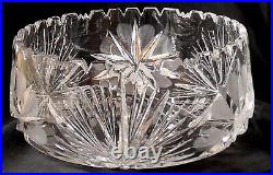 American Brilliant period cut glass large bowl