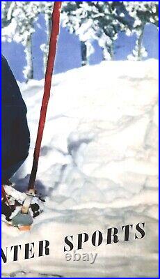 Antique posters circa 1950 MACHATCHEK Philippe (photographer). Winter Sports