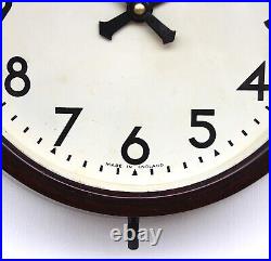 BRITISH 1950s SMITHS Midcentury Vintage Industrial Factory Bakelite Wall Clock