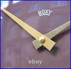 BRUTALIST Vintage EAST GERMAN 1960s Midcentury Wall Clock Lounge Decorative