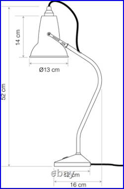 Bedside Table Lamp Anglepoise Original 1227 Mini National Trust Blue