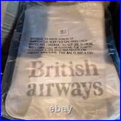 British Airways Vintage Cabin Flight Bag Messenger Shoulder Bag Retro