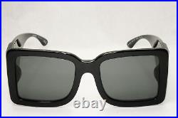 Bvrberry Sunglasses Oversized Black Large Square Classic Logo B 4312 3001/87 NEW