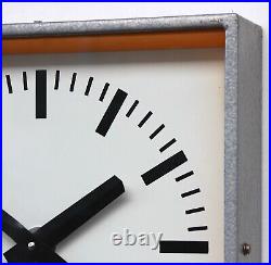 CZECH 1970s Vintage Wall Clock Eastern Bloc Midcentury Retro Industrial Factory