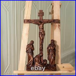 Catholic Jesus Crucifixion Scene Ornaments Jesus Was Crucified Christian Home De