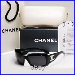 Chanel Sunglasses Mother of Pearl 2006 Vintage Retro Black 5076-H c501/87 120124