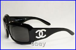 Chanel Sunglasses Mother of Pearl 2006 Vintage Retro Black 5076-H c501/87 120124