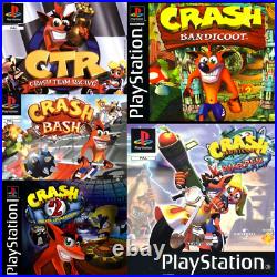 Crash Bandicoot PlayStation PS1 Retro Games Choose Your Game Collection