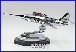 Fabulous 1950s Chrome Jet Aeroplane Desk Lighter Airplane lighter Very retro