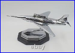 Fabulous 1950s Chrome Jet Aeroplane Desk Lighter Airplane lighter Very retro