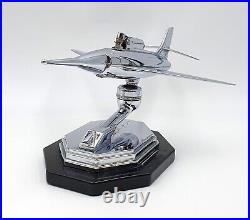 Fabulous 1950s Chrome Jet Aeroplane Desk Lighter Airplane lighter Very retro