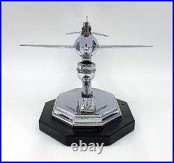 Fabulous 1950s Chrome Jet Aeroplane Desk Lighter Airplane lighter Very retro