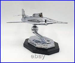 Fabulous 1950s Chrome Jet Aeroplane Desk Lighter Airplane lighter Very retro