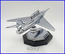 Fabulous 1950s Chrome Jet Aeroplane Desk Lighter Airplane lighter Very retro