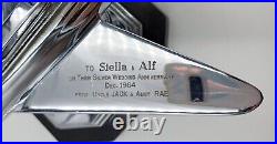 Fabulous 1950s Chrome Jet Aeroplane Desk Lighter Airplane lighter Very retro