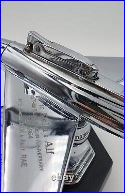 Fabulous 1950s Chrome Jet Aeroplane Desk Lighter Airplane lighter Very retro