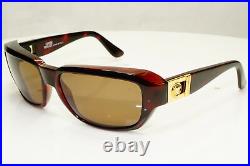 Gianni Versace 1996 Mens Vintage Brown Gold Medusa Sunglasses MOD 412/A COL 900