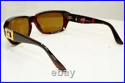 Gianni Versace 1996 Mens Vintage Brown Gold Medusa Sunglasses MOD 412/A COL 900