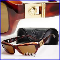 Gianni Versace 1996 Sunglasses Vintage Gold Brown Retro MOD 412/A COL 900 151222