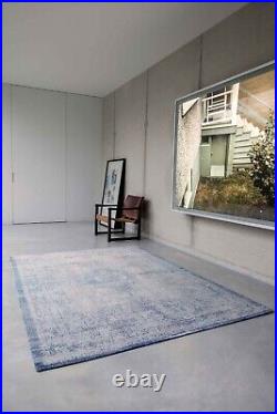 Grey Jean 9065 Fading World Blue Medallion collection Medallion Vintage Rugs