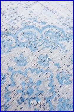 Grey Jean 9065 Fading World Blue Medallion collection Medallion Vintage Rugs